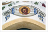 Painted banner featuring the head of Christ, Cyprus by Cypriot Cypriot