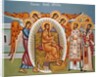 Seated Christ surrounded by Angels, Kykkos Monastery Mural, Cyprus by Cypriot Cypriot