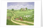 The Apple-barrow: Joseph Poorgrass wheeling a barrow of apples to Bathsheba's residence by Ditz Ditz