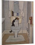 Cat on the Loo, 1991 by Ditz Ditz