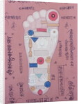 Tantric diagram of the right foot by School Indian