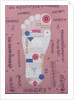 Tantric diagram of the right foot by School Indian