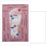 Tantric diagram of the right foot by School Indian