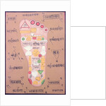 Tantric diagram of the right foot by School Indian