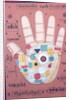 Tantric diagram of the right hand by School Indian