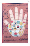 Tantric diagram of the right hand by School Indian