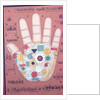 Tantric diagram of the right hand by School Indian