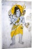 The god Shiva with a trishul by School Indian