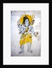 The god Shiva with a trishul by School Indian