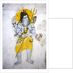 The god Shiva with a trishul by School Indian