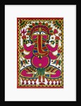 Elephant headed god Ganesh by School Indian