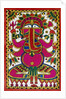 Elephant headed god Ganesh by School Indian
