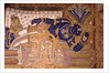 Wall Painting of the God Vishnu Resting on a Snake by School Indian
