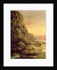 Seascape with Cliff at Sunset, 1889 by J. H. Blunt