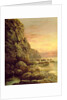 Seascape with Cliff at Sunset, 1889 by J. H. Blunt