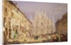 Milan, the Cathedral Square by Samuel Prout