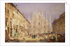 Milan, the Cathedral Square by Samuel Prout