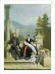 Henry Granville Fitzalan Howard with Minna Lyons and his three elder children, 1845 by Victor Dartiguenave