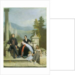 Henry Granville Fitzalan Howard with Minna Lyons and his three elder children, 1845 by Victor Dartiguenave