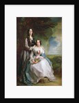 Lady Adeliza Manners and Lady Mary Foley, 1848 by Francis Grant
