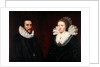 Double Portrait of Thomas Howard, 14th 'Collector' Earl of Arundel, and his wife Aletheia Talbot, 1618 by Daniel Mytens