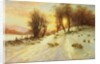 Sheep in Winter Snow by Joseph Farquharson
