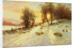 Sheep in Winter Snow by Joseph Farquharson