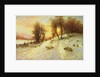 Sheep in Winter Snow by Joseph Farquharson