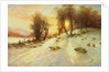 Sheep in Winter Snow by Joseph Farquharson