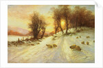 Sheep in Winter Snow by Joseph Farquharson