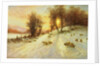 Sheep in Winter Snow by Joseph Farquharson