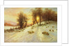 Sheep in Winter Snow by Joseph Farquharson