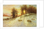 Sheep in Winter Snow by Joseph Farquharson