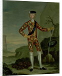 Prince Charles Edward in Tartan by Italian School