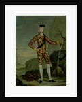 Prince Charles Edward in Tartan by Italian School