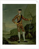 Prince Charles Edward in Tartan by Italian School