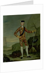 Prince Charles Edward in Tartan by Italian School