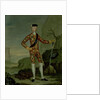 Prince Charles Edward in Tartan by Italian School