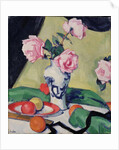 Still Life with Japanese Jar and Roses, c.1919 by Samuel John Peploe