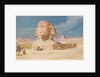 The Sphynx of Giza with the Pyramid of Mykerinos, 1874 by Carl Haag