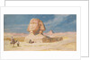The Sphynx of Giza with the Pyramid of Mykerinos, 1874 by Carl Haag