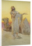 Study of an Arab Praying in the Desert with his Camel by Carl Haag