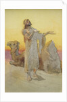 Study of an Arab Praying in the Desert with his Camel by Carl Haag