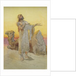 Study of an Arab Praying in the Desert with his Camel by Carl Haag