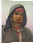 Fatime of Abukir, portrait of an Egyptian Fellaheen Girl, 1858 by Carl Haag