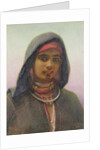 Fatime of Abukir, portrait of an Egyptian Fellaheen Girl, 1858 by Carl Haag