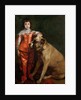 Full length portrait of Charles II as a boy with a mastiff by Anthony van Dyck