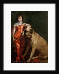 Full length portrait of Charles II as a boy with a mastiff by Anthony van Dyck