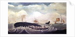 Whaling in the South Pacific by American School