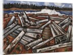 Log Jam, Penobscot Bay, 1940-41 by Marsden Hartley